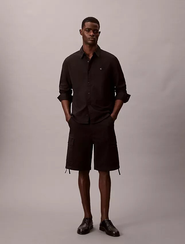Cotton Stretch twill cargo shorts Cotton Stretch twill cargo shorts