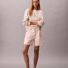 Cotton Stretch twill pleated Bermuda shorts Cotton Stretch twill pleated Bermuda shorts