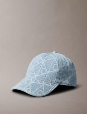 Czapka baseballowa Denim z nadrukiem logo na całej powierzchni