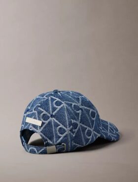 Czapka baseballowa Denim z nadrukiem logo na całej powierzchni