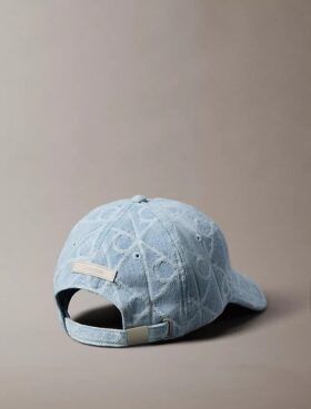 Czapka baseballowa Denim z nadrukiem logo na całej powierzchni