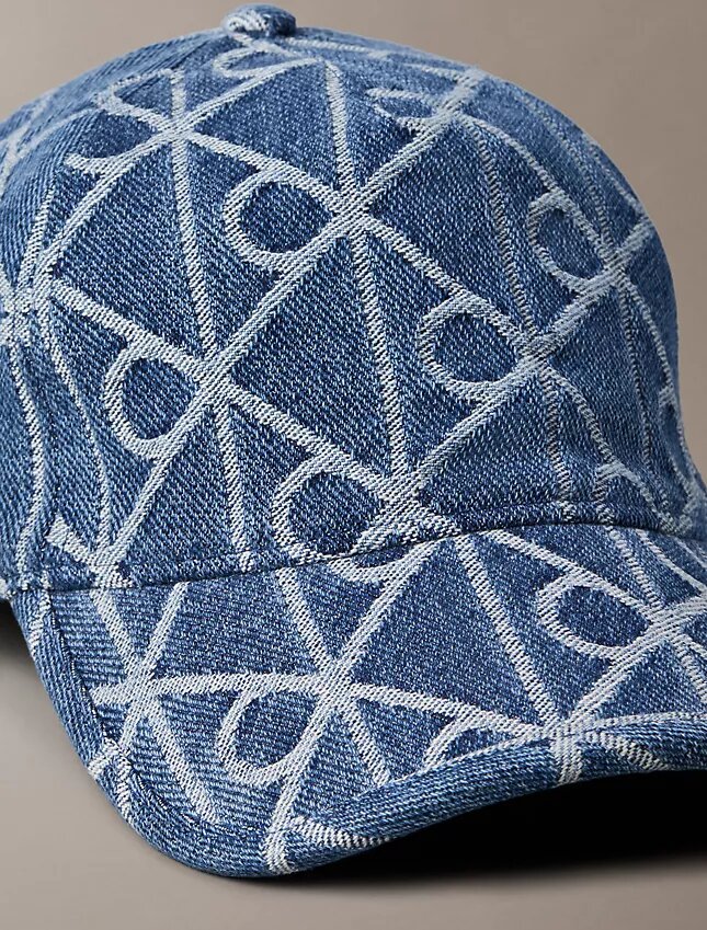 Czapka baseballowa Denim z nadrukiem logo na całej powierzchni Czapka baseballowa Denim z nadrukiem logo na całej powierzchni