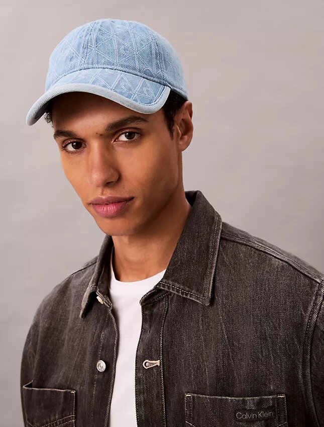 Czapka baseballowa Denim z nadrukiem logo na całej powierzchni Czapka baseballowa Denim z nadrukiem logo na całej powierzchni