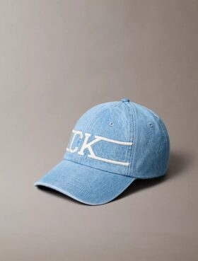 Czapka baseballowa z denimowym logo Monogram