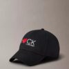 Czapka z graficznym napisem „I Love Ck” z tkaniny skośnej Czapka z graficznym napisem „I Love Ck” z tkaniny skośnej
