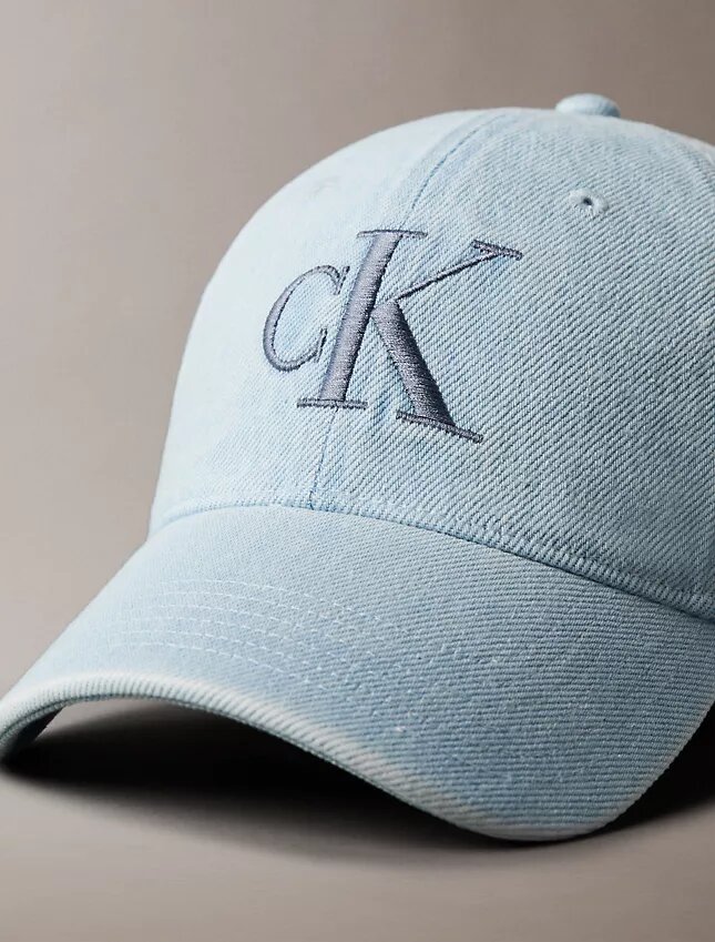 Czapka z monogramem z dżinsu Czapka z monogramem z dżinsu