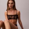 Czarny biustonosz bandeau Unlined marki CK Black Bridal Czarny biustonosz bandeau Unlined marki CK Black Bridal