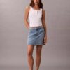 Denim mini spódniczka