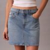 Denim mini spódniczka