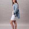 Denim mini spódniczka