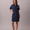 Denim mini trucker sukienka Denim mini trucker sukienka