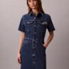 Denim mini trucker sukienka Denim mini trucker sukienka