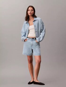Denim Trucker Jacket o luźnym kroju