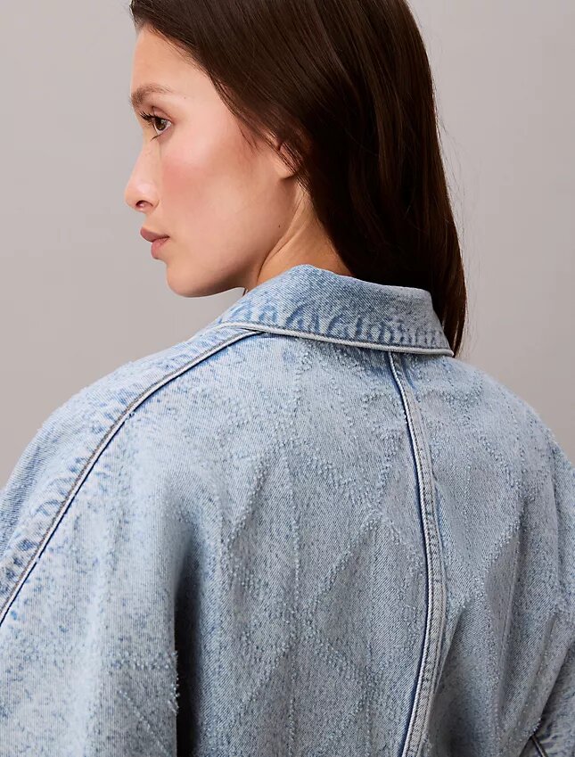 Denim Trucker Jacket o luźnym kroju Denim Trucker Jacket o luźnym kroju