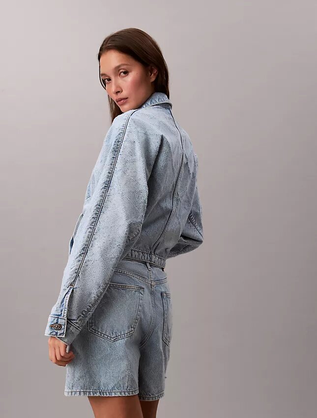 Denim Trucker Jacket o luźnym kroju Denim Trucker Jacket o luźnym kroju