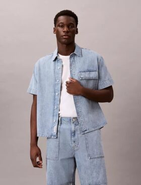 Denim Utility Shirt zapinany na guziki