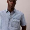 Denim Utility Shirt zapinany na guziki Denim Utility Shirt zapinany na guziki