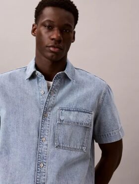 Denim Utility Shirt zapinany na guziki