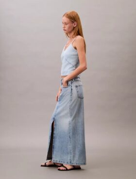 Dżinsowa spódnica maxi