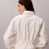 Dżinsowa Trucker Jacket z wiązaniem Dżinsowa Trucker Jacket z wiązaniem