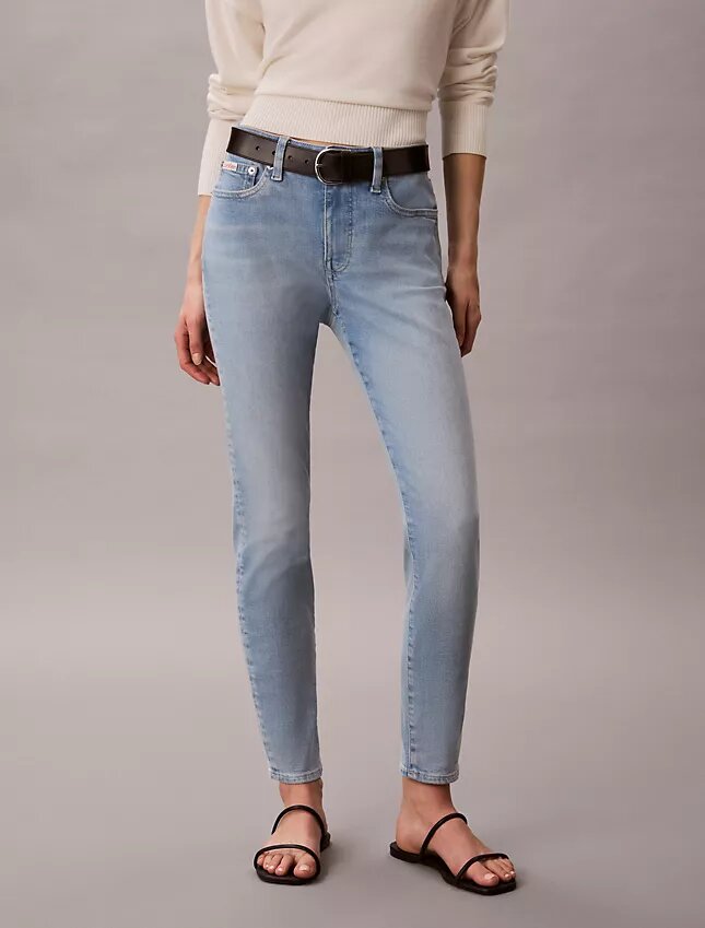 Dżinsy skinny o średnim stanie Dżinsy skinny o średnim stanie