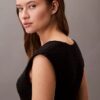 Dzianinowa sukienka midi bez rękawów Dzianinowa sukienka midi bez rękawów