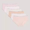 Dziewczynki Cotton Stretch Hipster, zestaw 6 sztuk Dziewczynki Cotton Stretch Hipster, zestaw 6 sztuk