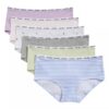 Dziewczynki Cotton Stretch Hipster, zestaw 6 sztuk