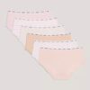 Dziewczynki Cotton Stretch Hipster, zestaw 6 sztuk Dziewczynki Cotton Stretch Hipster, zestaw 6 sztuk