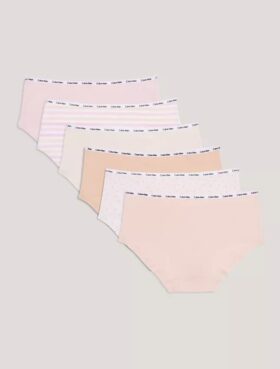 Dziewczynki Cotton Stretch Hipster, zestaw 6 sztuk