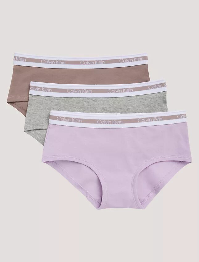 Dziewczynki Hipster z Cotton Stretch, 3 sztuki Dziewczynki Hipster z Cotton Stretch, 3 sztuki