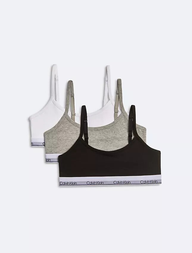 Dziewczynki Modern Cotton 3-pack Bralette Dziewczynki Modern Cotton 3-pack Bralette
