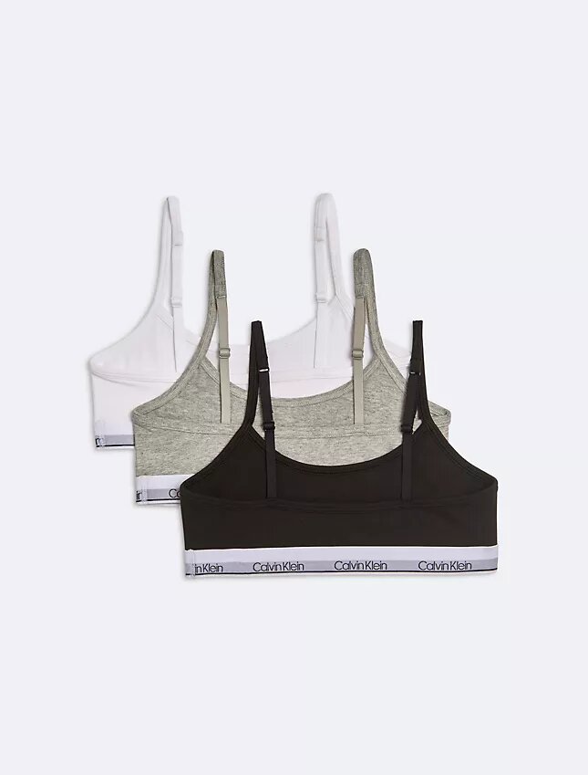 Dziewczynki Modern Cotton 3-pack Bralette Dziewczynki Modern Cotton 3-pack Bralette