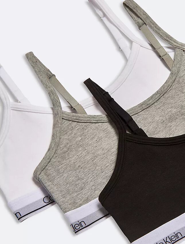 Dziewczynki Modern Cotton 3-pack Bralette Dziewczynki Modern Cotton 3-pack Bralette