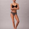 Elastyczne Thong z mikrofibry z koronką Elastyczne Thong z mikrofibry z koronką