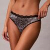 Elastyczne Thong z mikrofibry z koronką Elastyczne Thong z mikrofibry z koronką