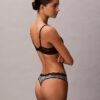 Elastyczne Thong z mikrofibry z koronką Elastyczne Thong z mikrofibry z koronką