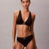 Elastyczny Bralette trójkątny z Microfiber z nadrukiem Monogramu i lekką podszewką Elastyczny Bralette trójkątny z Microfiber z nadrukiem Monogramu i lekką podszewką