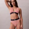 Elastyczny Bralette trójkątny z Microfiber z nadrukiem Monogramu i lekką podszewką Elastyczny Bralette trójkątny z Microfiber z nadrukiem Monogramu i lekką podszewką