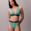 Elastyczny Bralette trójkątny z Microfiber z nadrukiem Monogramu i lekką podszewką Elastyczny Bralette trójkątny z Microfiber z nadrukiem Monogramu i lekką podszewką
