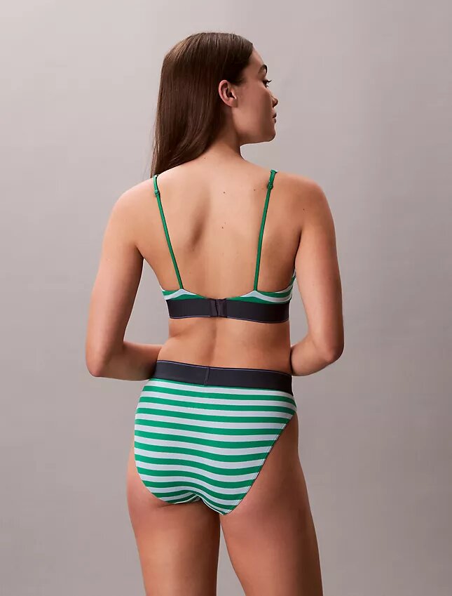 Elastyczny Bralette trójkątny z Microfiber z nadrukiem Monogramu i lekką podszewką Elastyczny Bralette trójkątny z Microfiber z nadrukiem Monogramu i lekką podszewką