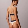 Elastyczny Bralette trójkątny z Microfiber z nadrukiem Monogramu i lekką podszewką Elastyczny Bralette trójkątny z Microfiber z nadrukiem Monogramu i lekką podszewką