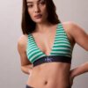Elastyczny Bralette trójkątny z Microfiber z nadrukiem Monogramu i lekką podszewką Elastyczny Bralette trójkątny z Microfiber z nadrukiem Monogramu i lekką podszewką
