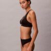 Elastyczny Bralette trójkątny z Microfiber z nadrukiem Monogramu i lekką podszewką Elastyczny Bralette trójkątny z Microfiber z nadrukiem Monogramu i lekką podszewką