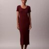 Elegancka bawełniana sukienka midi Elegancka bawełniana sukienka midi