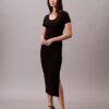 Elegancka bawełniana sukienka midi Elegancka bawełniana sukienka midi