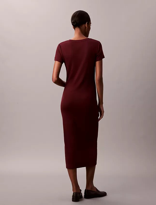 Elegancka bawełniana sukienka midi Elegancka bawełniana sukienka midi