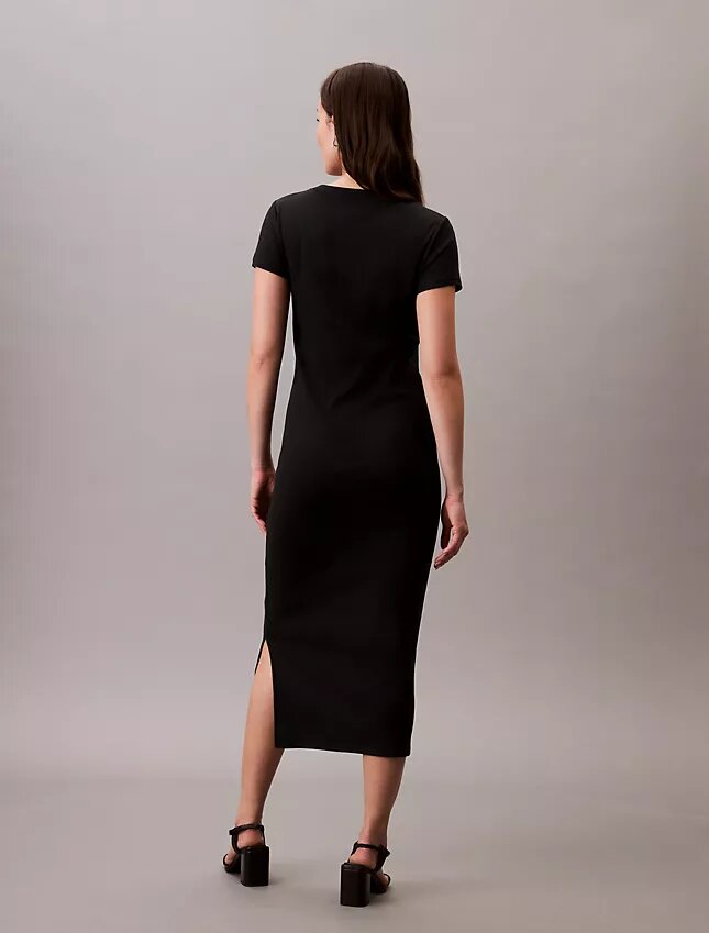 Elegancka bawełniana sukienka midi Elegancka bawełniana sukienka midi