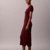 Elegancka bawełniana sukienka midi Elegancka bawełniana sukienka midi