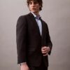 Elegancka koszula slim fit z elastycznego materiału, zapinana na guziki